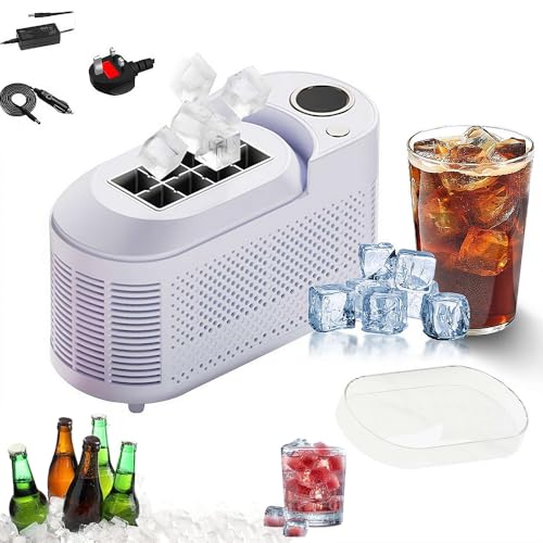 Machine à glaçons pour camping-car et voyage appareil compact violet