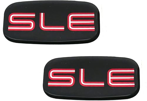 Miniatura 7 de 2 emblemas de cabina SLE con logotipo 3D de repuesto para Silverado Tahoe Suburban 15036134 Pickup Truck SUV (cromado)