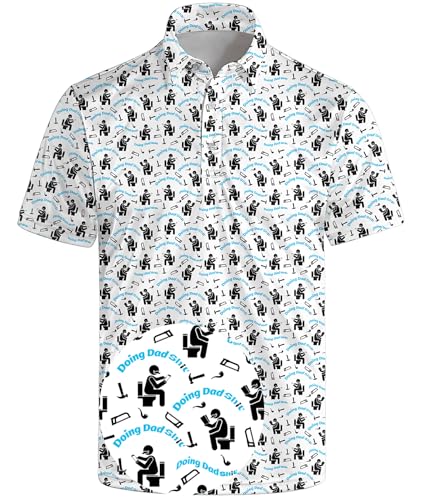Shirts Dad Polo Shirt Funny Dad White L