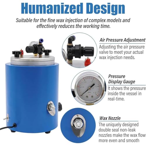 Máquina de fusión de cera de 2,5l con inyección automática para acabados perfectos 4