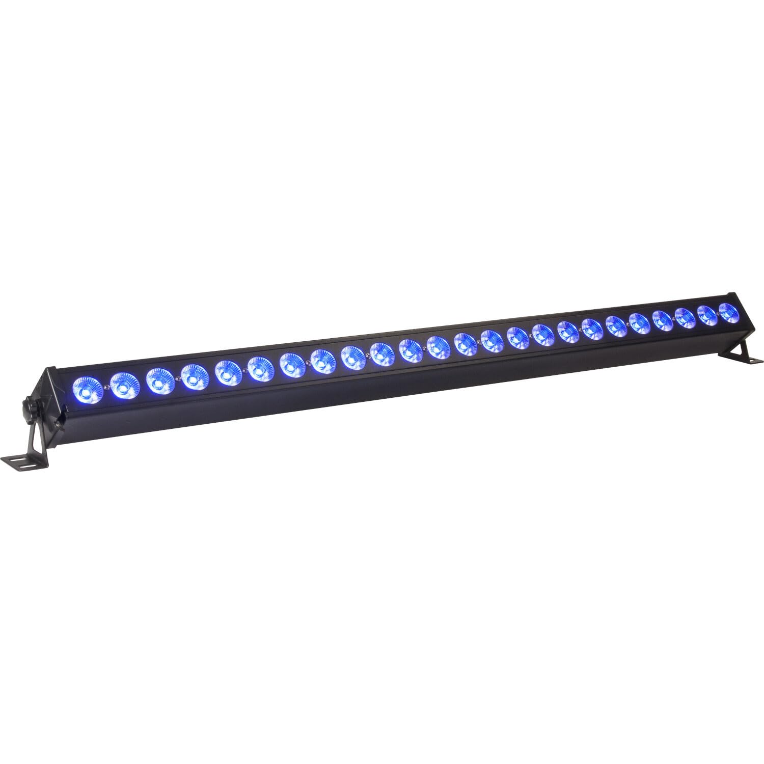 Ibiza - LEDBAR24-RC - Barre à LEDs RVBB 4-en-1 avec différents effets dynamiques - Contrôle par le son, DMX, automatique, maître esclave et télécommandé - Noir