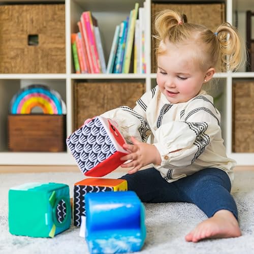 Image of Baby Einstein Explore & Discover Soft Blocks Toys, Ages 3 Months +