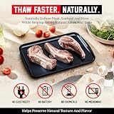 BLAZIN' THAW Defrosting Tray for Frozen Meat | Premium Edition | Aluminium Alloy Plate for Thawing Frozen Food | Natural Thawing Process | No Microwaves, No Cold/Warm Water Required |