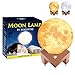 MAGIFIRE Night Light Lighting LED 3D Printing Warm Moon Lamp Touch Control Brightness Gift for Kids and Halloween Equipment (2 Colors, 3.9inch)