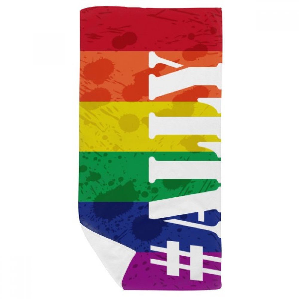 Serviette arc-en-ciel LGBT douce pour le sport et la toilette