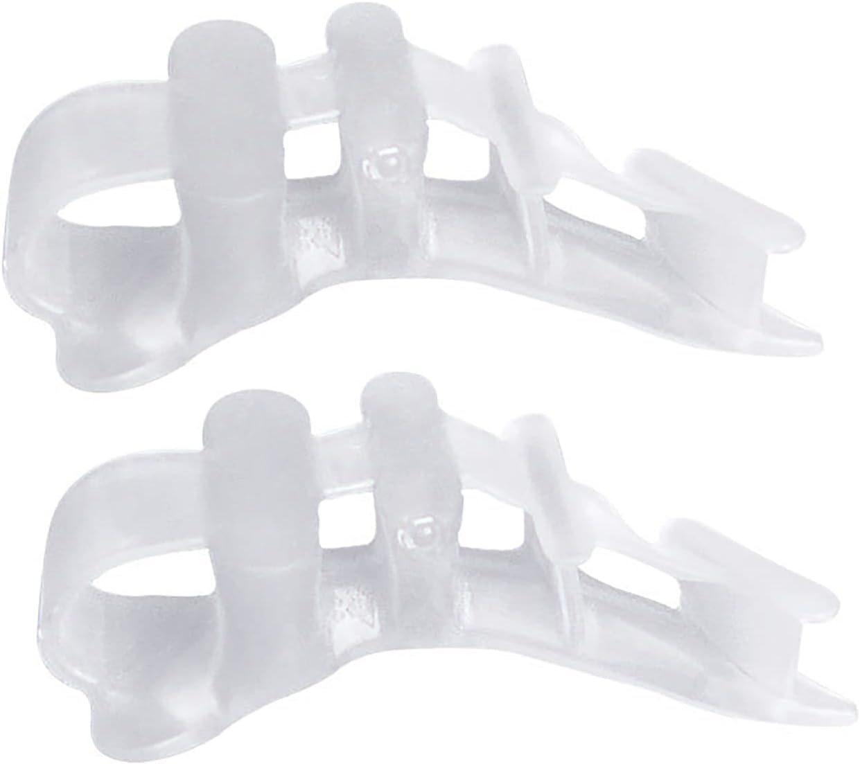 Gel Toe Separators - Orthopedic Bunion Splint & Big Toe Straightener for Hallux Valgus - Hammer Toe Corrector & Foot Brace for Bunion Relief (White)