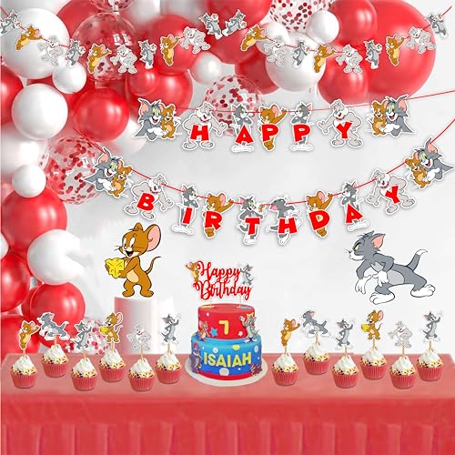 Seyal Tom & Jery Birthday Supplies pour decorer sans stress une table anniversaire enfant