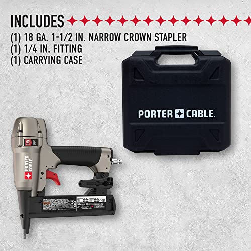 Porter-Cable Crown Stapler, Narrow, 1-1/2-Inch, 18Ga (Ns150C) #TOP1