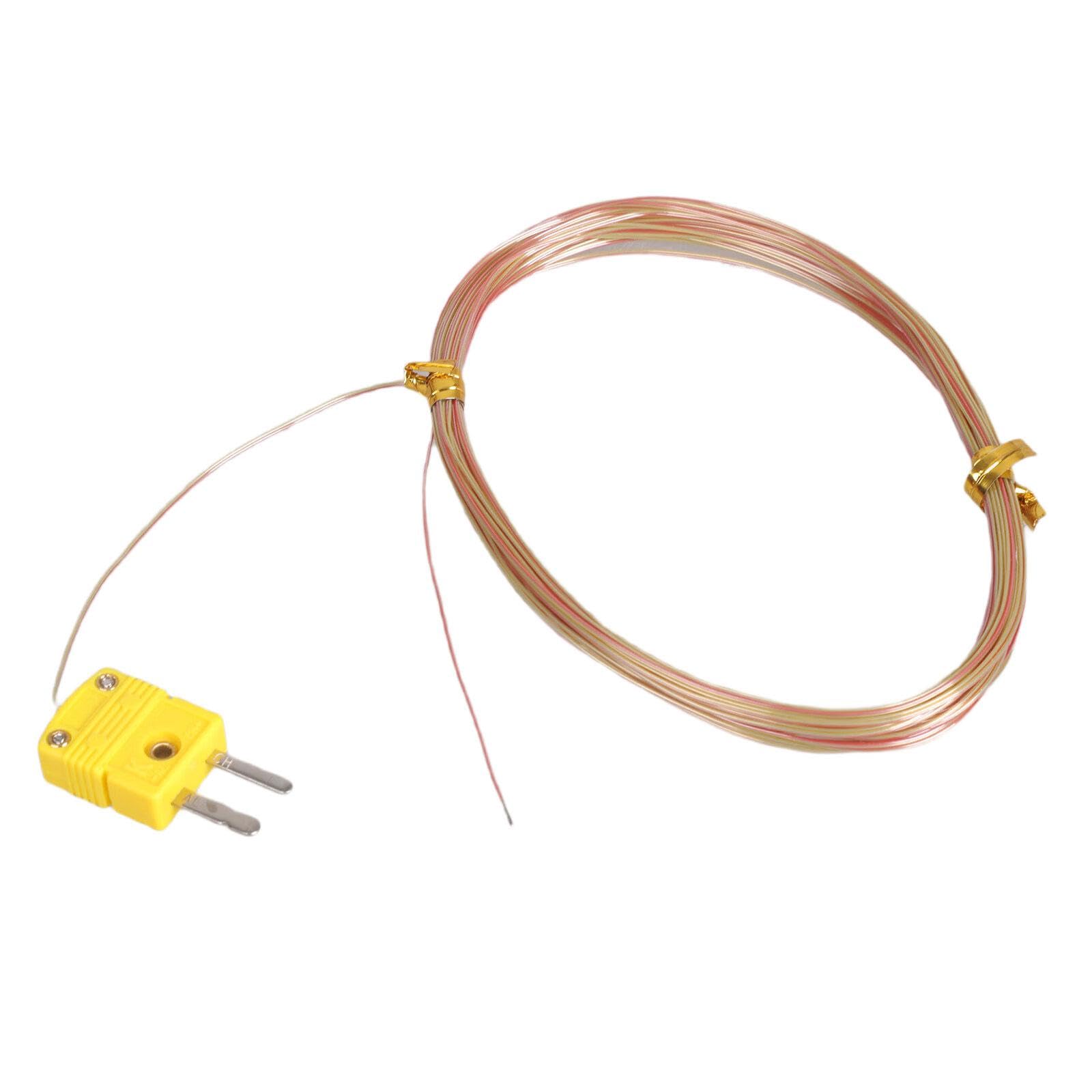 Zbiianxer 8 Meters Thread Accuracy K Type Thermocouple Probe With Easy Install Plugs For Extreme Temperatures Cable
