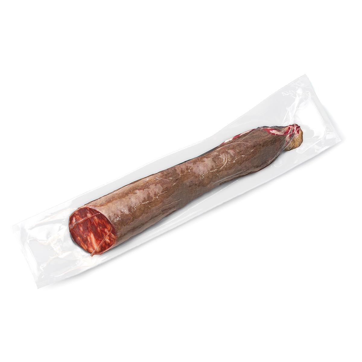 Chorizo ​​​​Cular Bellota Ibérique Moyen - Préparation Traditionnelle, Affiné pendant 4-6 mois - Saveur Intense - Convient aux Coeliaques - Entre 600 et 750 g 1,4 – 1,7 KG - EIbérico