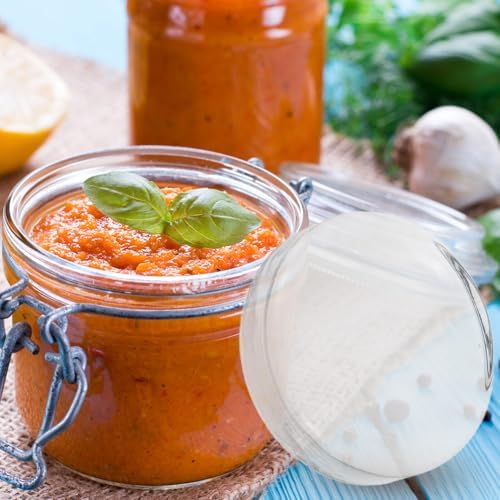 NUOBESTY 2 adet cam fermantasyon ağırlığı, fermantasyon için şeffaf mayalama ağırlıkları, konserve kavanozları için yedek olarak küçük mayalama ağırlıkları - Görsel 4