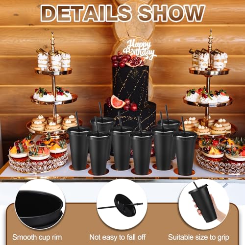 image for Honeydak 30 Pack Tumbler with Straw and Lid Bulk Cups for Gifts Water 