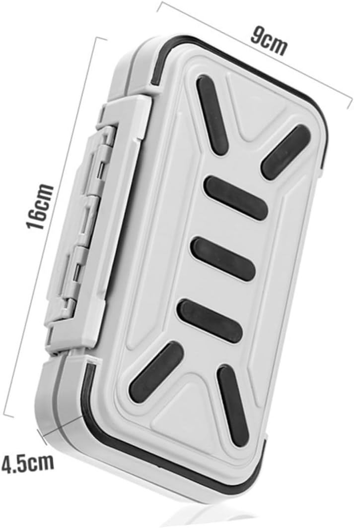 Mikinona Plastic Fishing Gear Storage Box Lure Tray Compact and Portable Bait Sorting Box Tackle Case for Outdoor