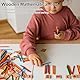 Mathematisches Spielzeug Holz, Montessori Mathe Spielzeug, Buntes Rechenstäbchen Holz Zahlen, Zahlen Lernen Rechenstäbchen, 1 Klasse Pädagogisches Mathe-Spielzeug für Mengenverständnis Fördern