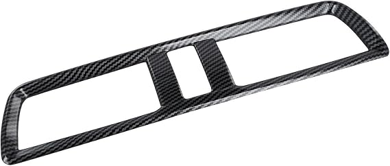 Car Middle Air Outlet Vent Trim Cover For Mazda 3 Axela 2014-2019 Plastic Carbon Fiber Texture Automotive Center Consoles Frame Trim