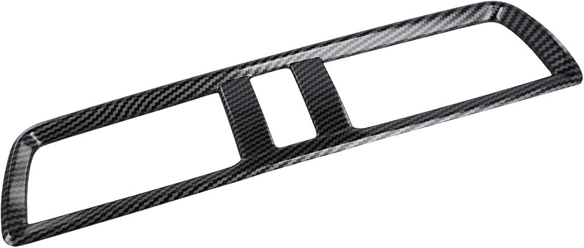 Car Middle Air Outlet Vent Trim Cover For Mazda 3 Axela 2014-2019 Plastic Carbon Fiber Texture Automotive Center Consoles Frame Trim