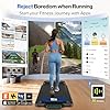 Foldable Treadmill with 10% Incline, 4 in 1 Compact Walking Pad Treadmill with Handle Bar for Home Small Spaces, 3.0HP Portable Quiet Under Desk Treadmills, 320LBS Capacity, Smart APP, LED Display