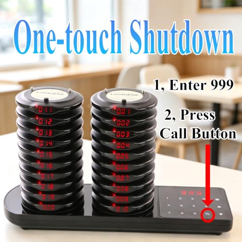 Image of Restaurant Paging System Wireless Calling System 20 Coaster Pagers
