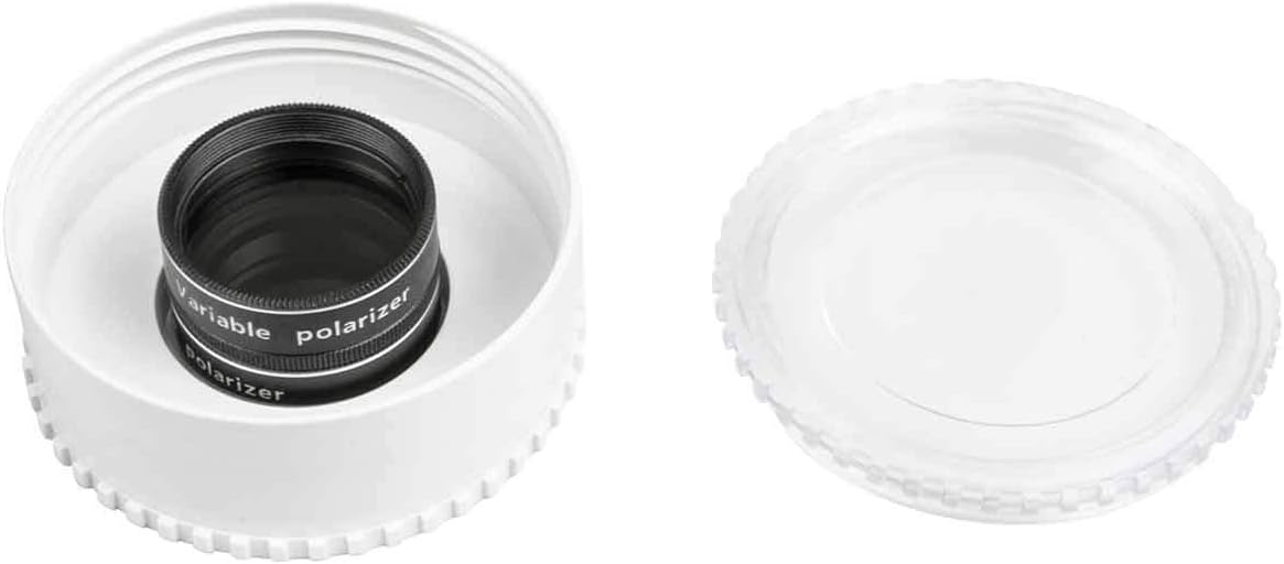 Celestron – Variable Polarizing Moon Filter for Telescopes – Fits 1.25" Telescope Eyepieces – Adjustable 1-40% Light Transmission – Perfect Filter for Moon, Venus, and Double Star Viewing