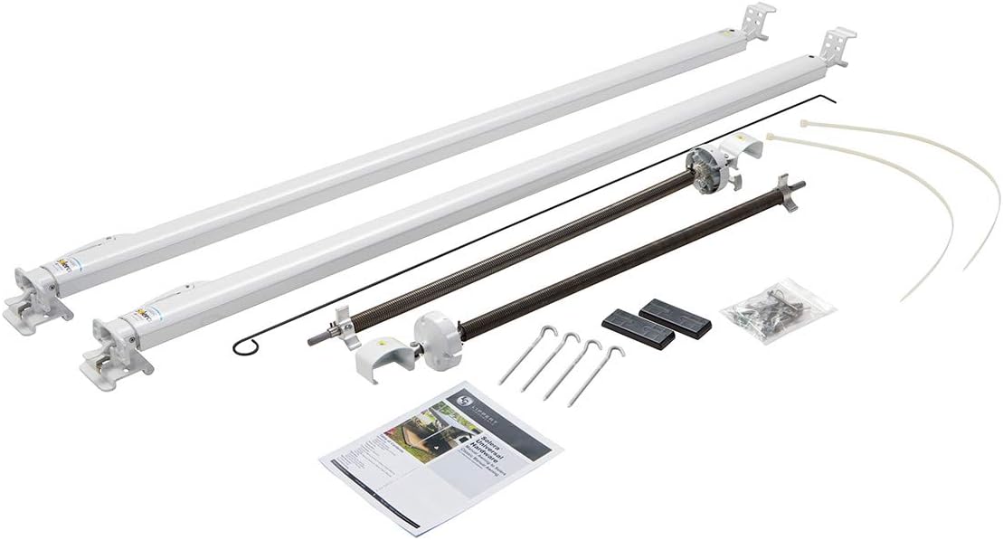 Solera 68"-81" Standard White Classic Universal RV Awning Arms and Hardware Kit, Compatible with Dometic and Carefree Awnings - 434718