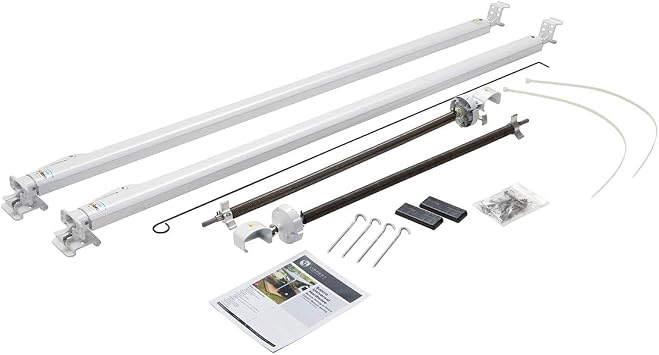 Solera 68"-81" Standard White Classic Universal RV Awning Arms and Hardware Kit, Compatible with Dometic and Carefree Awnings - 434718