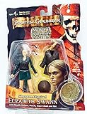 Zizzle Pirates of the Caribbean Dead Man's Chest 3 3/4 Inch Action Figure Series 3 Singapore Disguised Elizabeth Swann