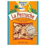País de origen: Francia. La Perruche Rough Cut Brown Sugar Cubes 500g