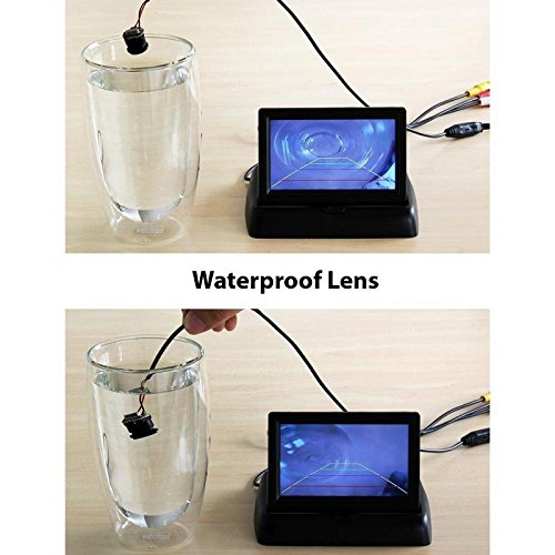 Image of Carzex 8 LED Rear View Reverse Parking Camera Bumper Drill Type for All Cars