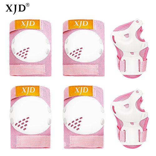 XJD Kids Protective Gear Set Girls Boys Knee Pad Elbow Pads Guards Wrist