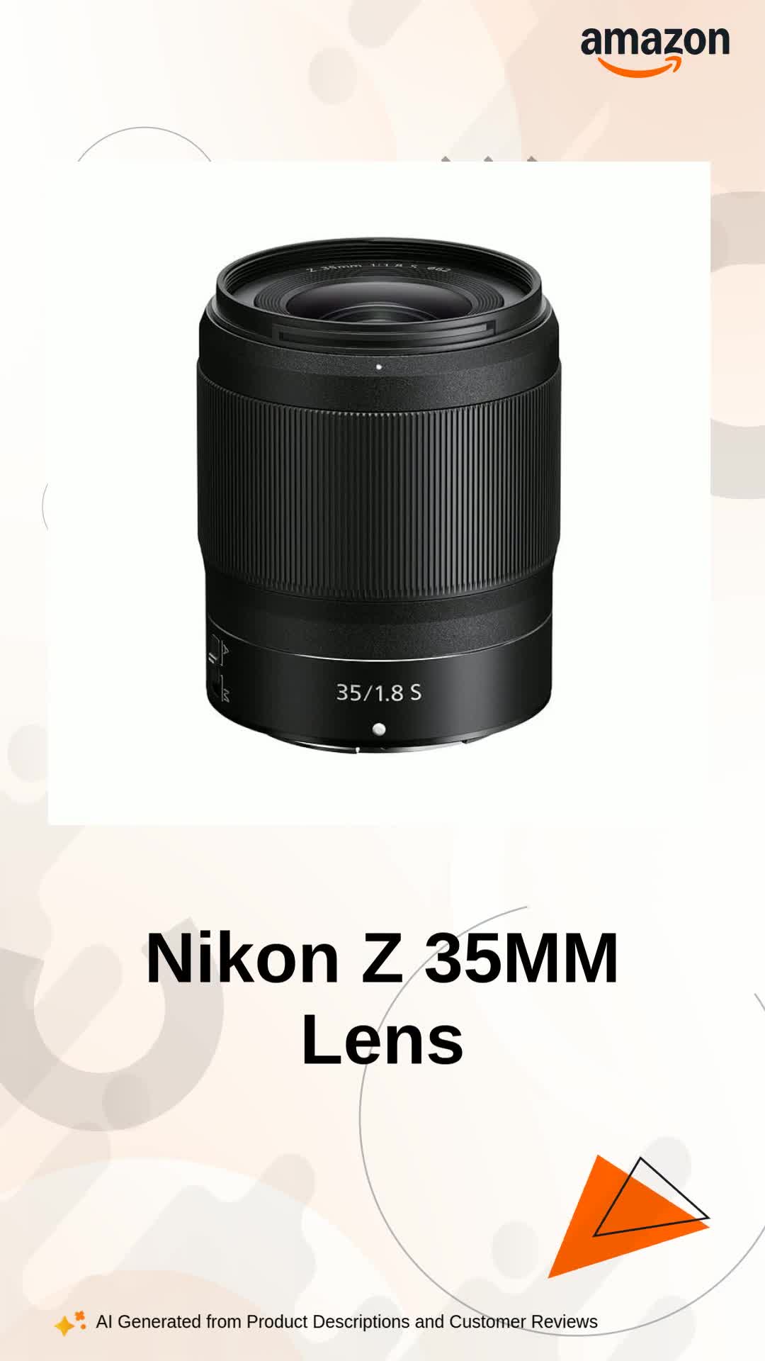 Nikon NIKKOR Z 35MM F/1.8 S (20081) Lens (Black) : Amazon.in