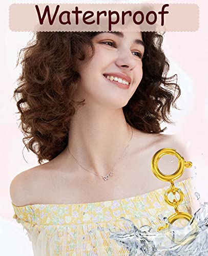 925 Sterling Silver Necklace Clasps And Closures Double Round Buckle Gold And Silver Suitable For Jewelry Making Necklaces Bracelet Safety Clasp - Made In Italy (2 Pcs Gold +Silver) #TOP4