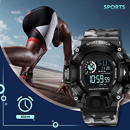 Image of Acnos Digital Sports Watch - Rugged Outdoor Multi-Function Countdown Timer & Alarm (WR30 Water-Resistant)