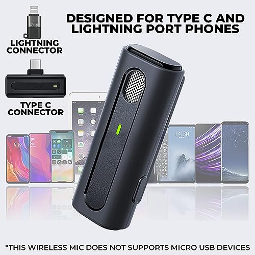 Image of MOOZMOB K93 Professional Grade Dual Wireless Mic with Charging Case and Noise Reduction Lavalier Microphone for Video Recording Vlogs ASMR Podcast Interviews YouTube (Dual Channel Version)