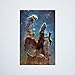 "Pillars of Creation" Poster - 11" x 17" Astronomy Print Featuring Eagle Nebula Photo from Hubble Telescope
