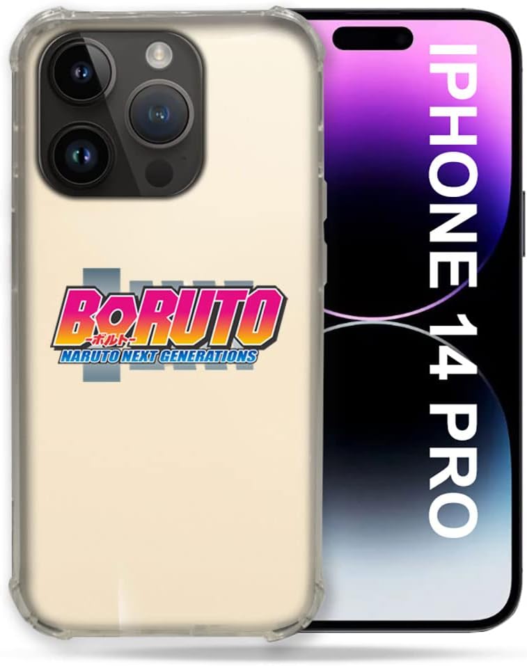 Clear Case for iPhone 14 Pro (6.1) Boruto Logo