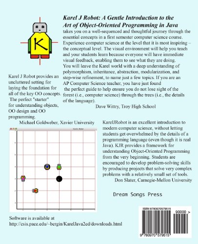 Karel J Robot: A Gentle Introduction To The Art Of Object-Oriented Programming In Java #TOP1