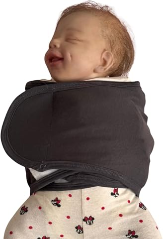 Bebek Kundak Kemer Ayarlanabilir Ergonomik Yenidoğan Yarım Kundak (Antrasit)