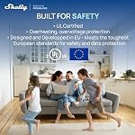 Shelly Smart Plug UL WiFi Bluetooth Zigbee Matter Outlet, US Gen4 White - Image 5