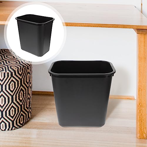 Caneca de basura rectangular negra 3 galones miniatura 5