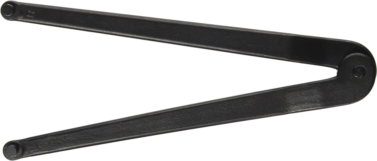 Wright Tool 9636 Adjustable Face Spanner Wrench with Black Industrial Finish, 2"