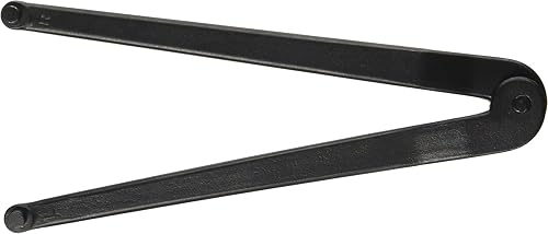 9638 Adjustable Face Spanner Wrench with Black Industrial Finish, 4"