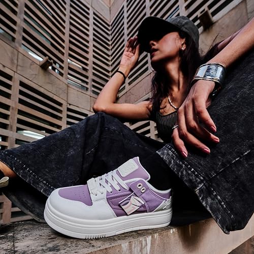 Image of SOLETHREADS DEFY Sneakers for Women | Stylish & Fashionable| Comfortable|Walking Shoes| Lightweight Flexible| Skid-Resistant| Everyday |Casual Shoes for Women