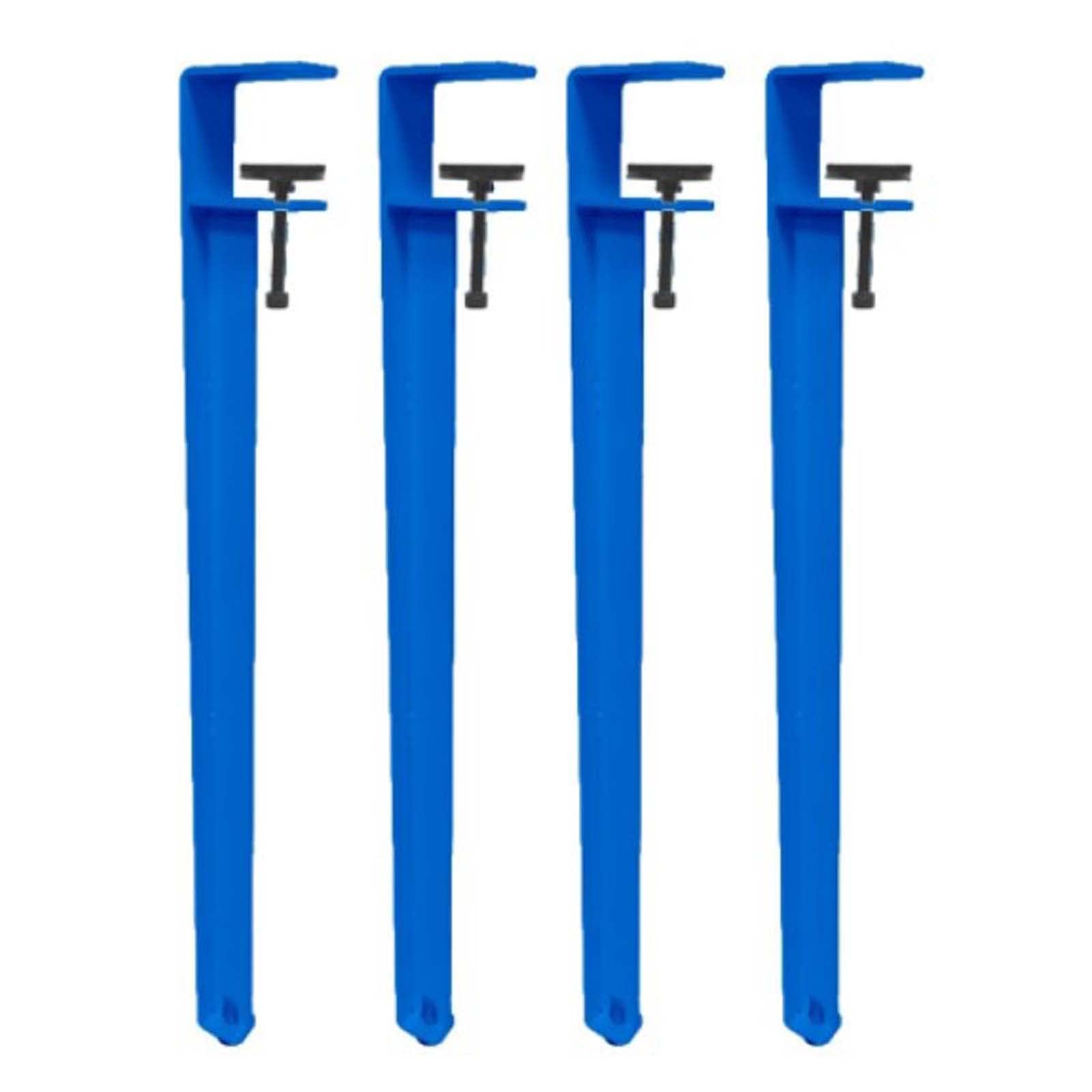 Tischklemmbeine Stanzfreie Tischbeinhalterungen Verstellbare FD-Esstischbeine DIY Büro Holz Couchtisch Beweglicher Verstellbarer Schreibtisch (40 cm/Dunkelblau 4er Pack)