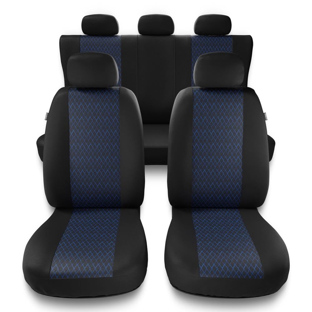 Coprisedili Mossa Compatibili Con Renault Kangoo I, II, III (1997-…) – Set Completo Con Airbag Certificati