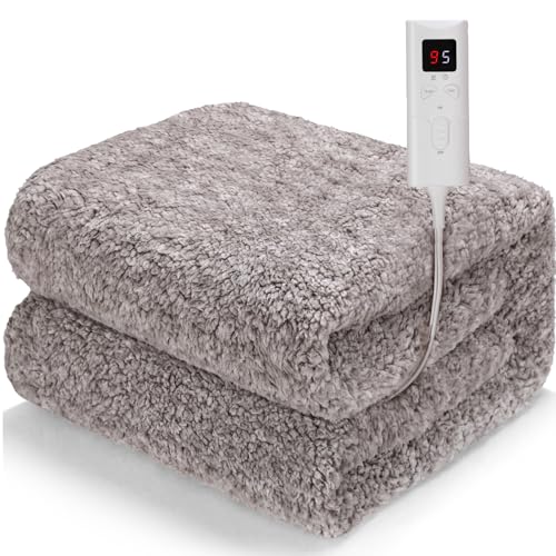 TLGREEN Manta Eléctrica Sofa, 180 x130 cm, con Apagado Automático, 9 Niveles de Temperatura,...
