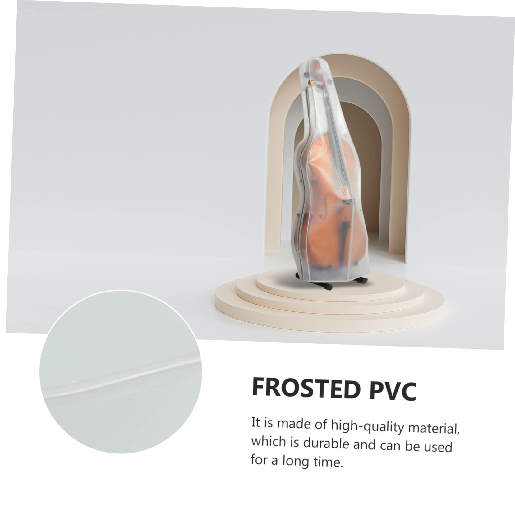 Transparente Kreative und Zarte Schutzhülle Mattierte aus Frosted Pvc Cellohülle Wiederverwendbare zum Schutz Des Cellos Haushaltshülle für Zuhause