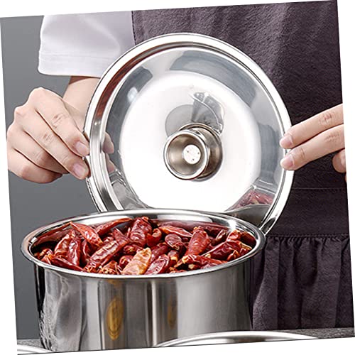 Set de bowl grande de acero inoxidable con tapa miniatura 3