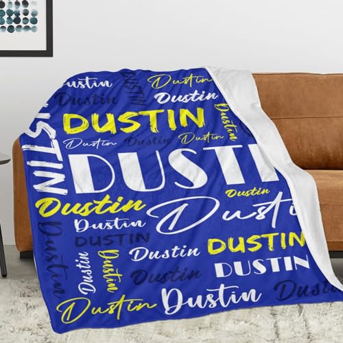 Personalized Blankets for Kids with Names Customized Blankets with Name for Adult Custom Blanket Gift for Birthday Christmas Valentines Day Gift