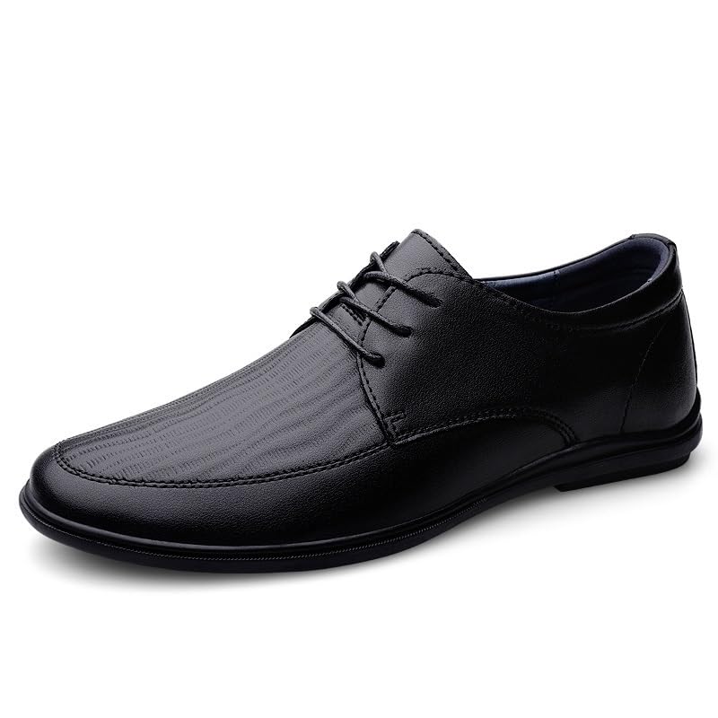 Formal Shoes for Men's Lace-up Pointed Toe Synthetic Leather Office Low Top Rubber Sole Non Slip Casual2