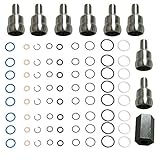 Pack of 8 For 2003-2007 Ford 6.0L Powerstroke Oil Rail Leak Repair Kit Tool O-rings + Injector Seal...